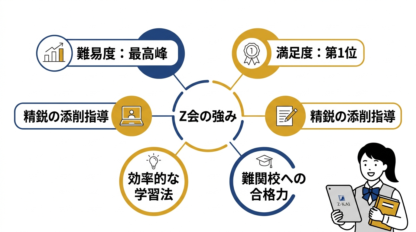 Z会高校受験コースの難易度と特徴を徹底解説