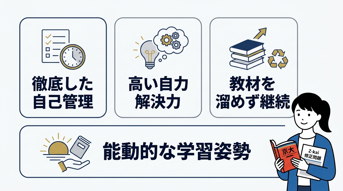 Z会の通信教育だけで京大に受かる人の特徴