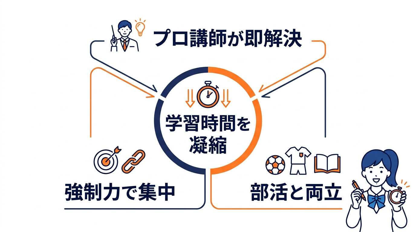 勉強時間を半分に圧縮!Z会の教室の強み
