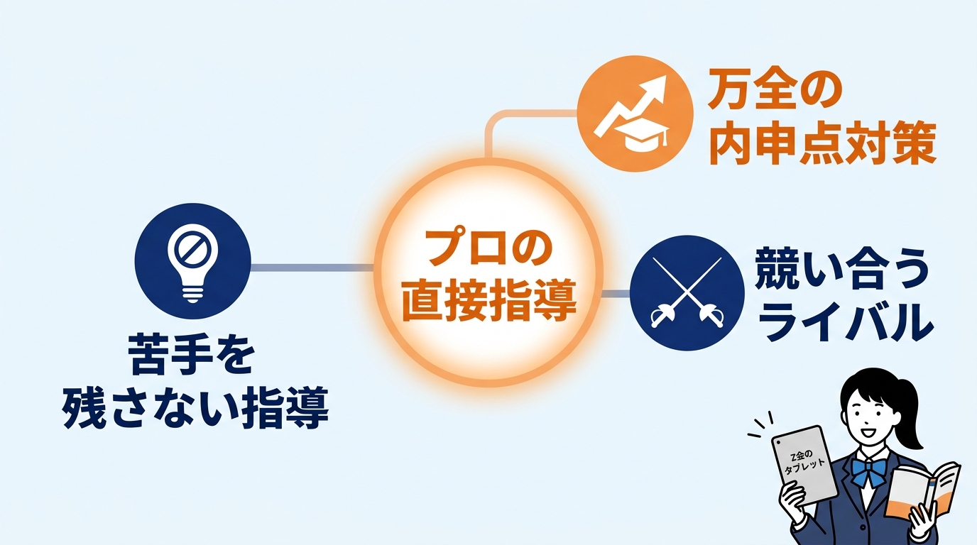 通信の弱点克服!Z会の教室が高校受験に強い