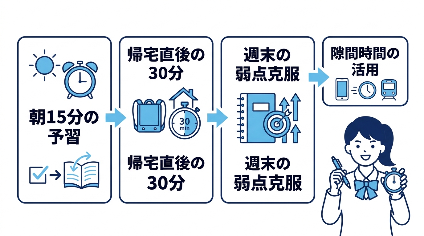 部活と両立できる時間割の具体例