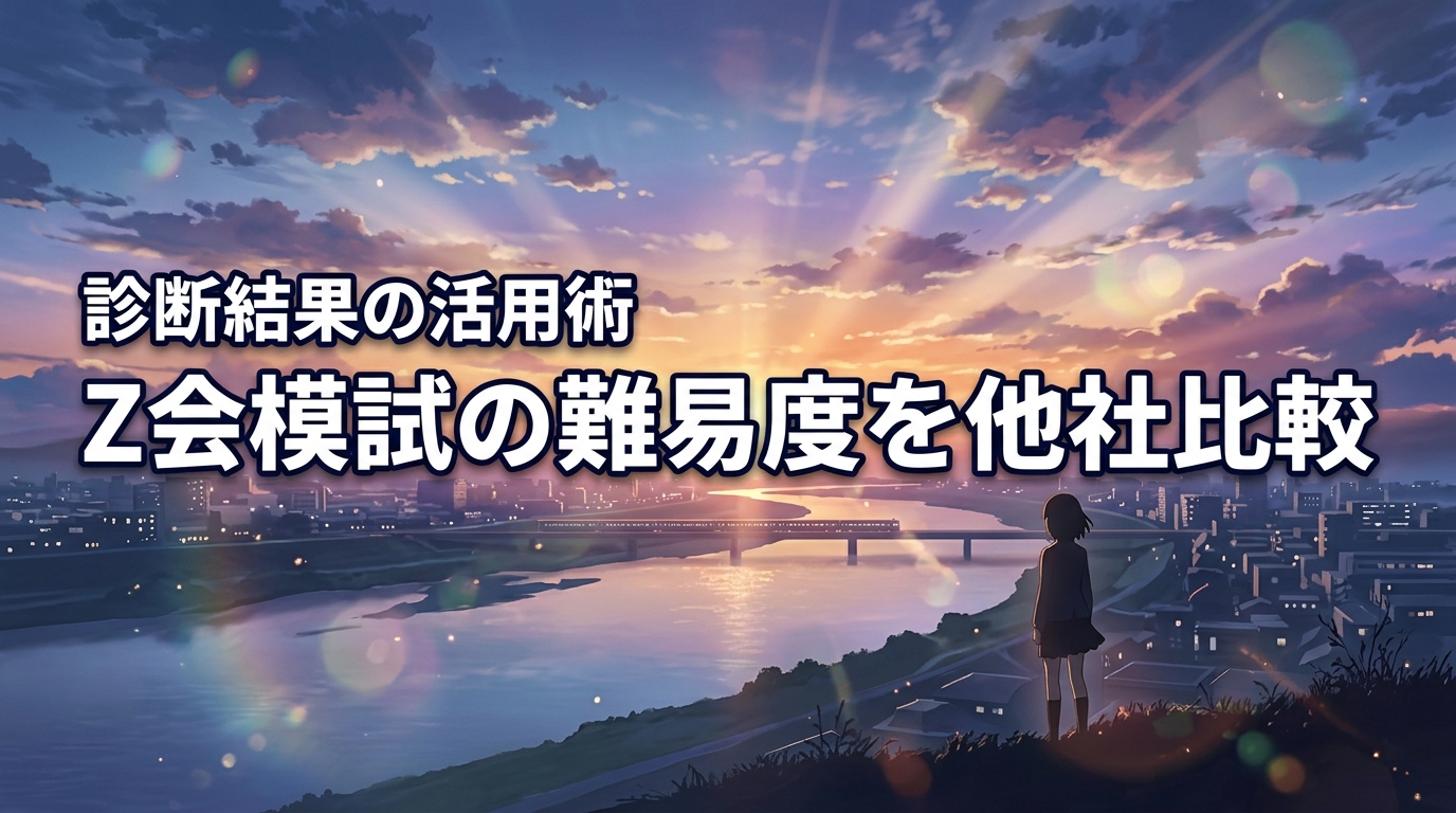 Z会模試の難易度ってどのくらい?他社比較と診断結果の活用法を紹介