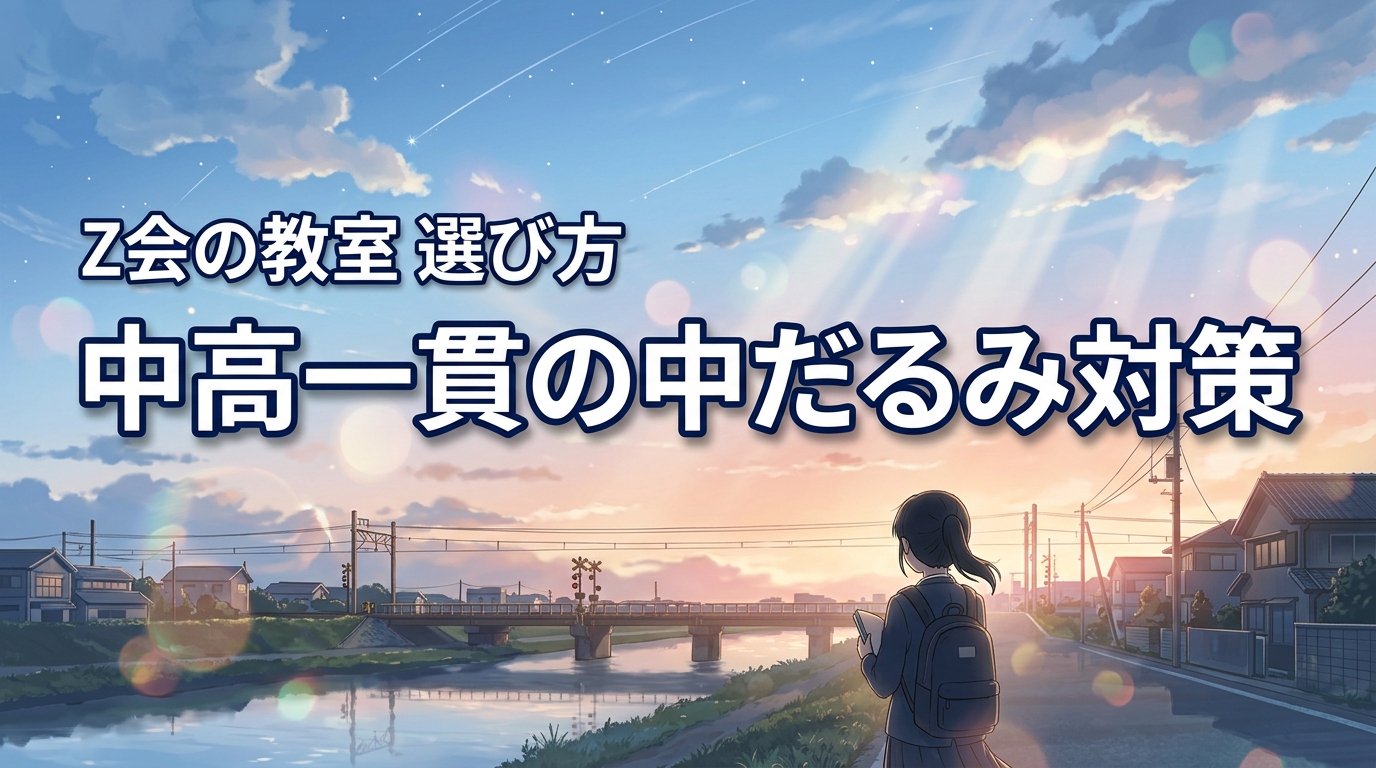 中高一貫生の中だるみ対策ならZ会の教室!失敗しない選び方を解説
