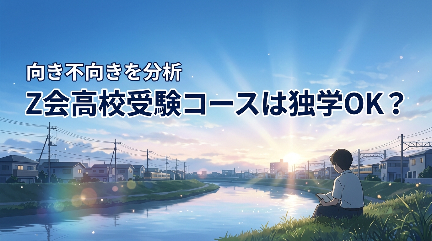 Z会高校受験コースは独学で大丈夫?向き不向き解説