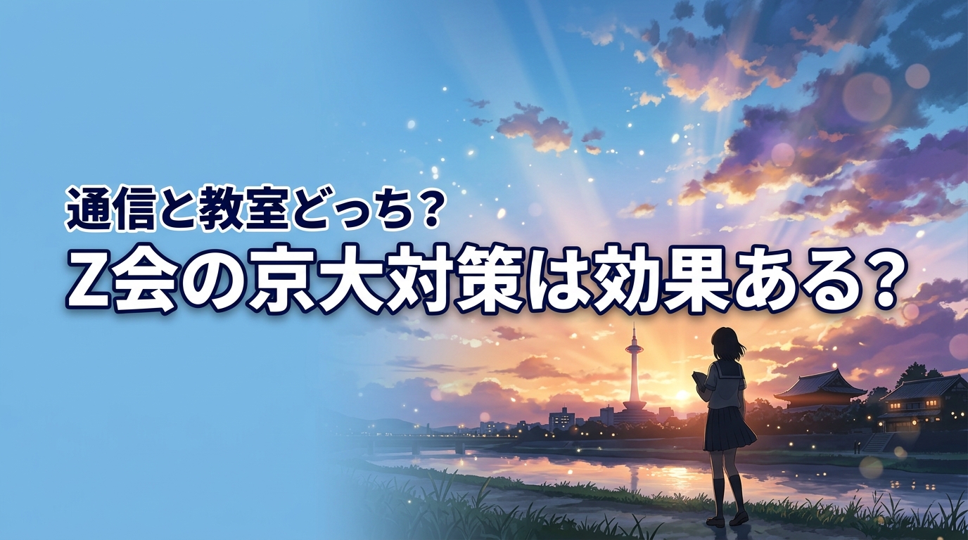 Z会の京大対策って本当に効果ある?通信と教室、どっちを選ぶべき?