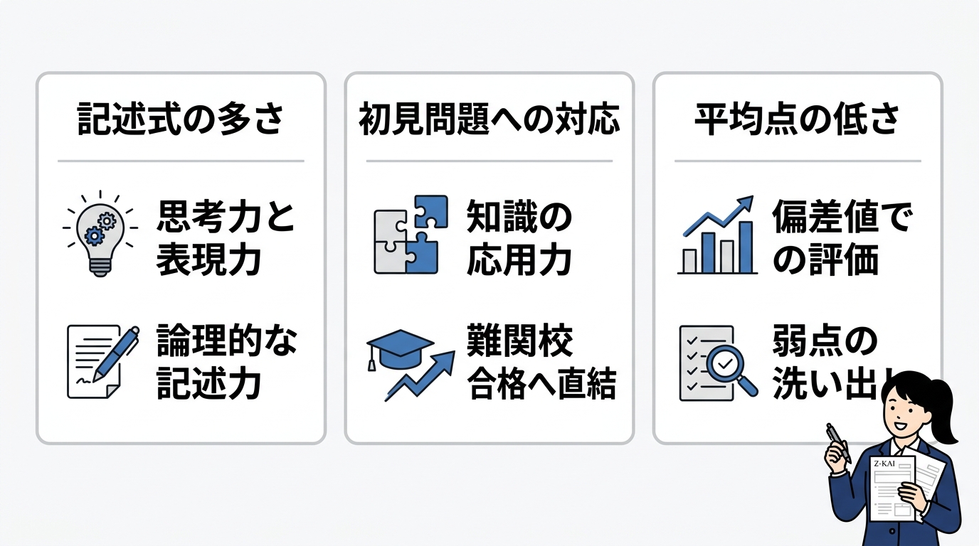 Z会模試は定期テストと何が違う?