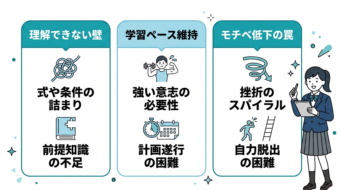 正しい勉強法でも起こる独学の限界