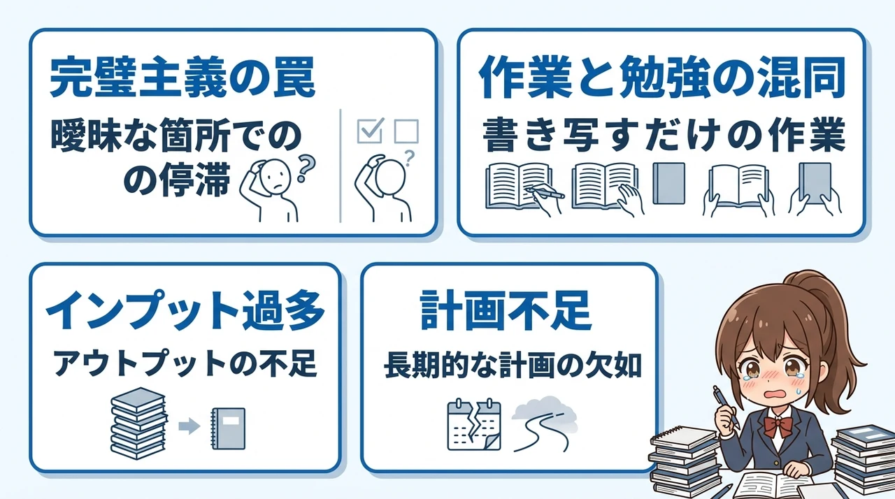 勉強の復習が追いつかない原因とは